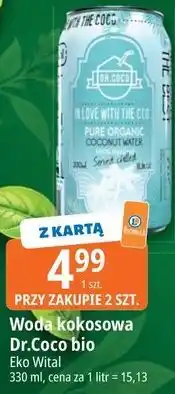 E.Leclerc Woda kokosowa Dr.Coco bio Eko Wital oferta