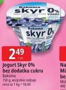 E.Leclerc Jogurt Skyr 0% bez dodatku cukru Bakoma oferta