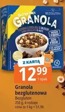 E.Leclerc Granola bezglutenowa ciemna czekolada i orzechy Bezgluten oferta