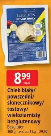 E.Leclerc Chleb biały/powszedni/słonecznikowy/tostowy/wieloziarnisty bezglutenowy Bezgluten oferta