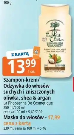 E.Leclerc Szampon-krem/Odżywka do włosów suchych i zniszczonych oliwka, shea & argan Le Petit Olivier oferta