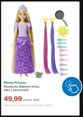Lalka Roszpunka Bajkowe włosy z akcesoriami Disney Princess