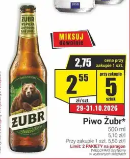 Delikatesy Sezam Piwo Żubr* oferta