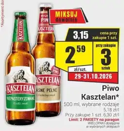 Delikatesy Sezam Piwo Kasztelan* oferta