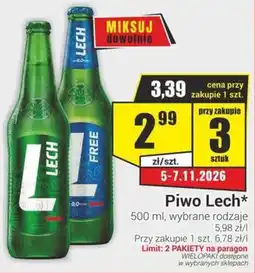Delikatesy Sezam Piwo Lech oferta