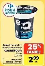 Carrefour Market Jogurt naturalny wysokobiałkowy Carrefour oferta
