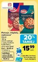 Carrefour Market Pistacje, migdały, nerkowce Felix oferta