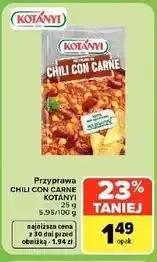 Carrefour Market Przyprawa Chili con Carne Kotányi oferta