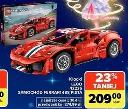 Carrefour Market Klocki LEGO 42235 Samochód Ferrari 488 Pista oferta