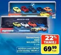 Carrefour Market Samochody Majorette BMW 5-pak oferta