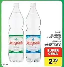 Carrefour Market Woda mineralna Muszynianka oferta