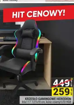 Merkury Market Krzesło gamingowe Herodion LED RGB oferta