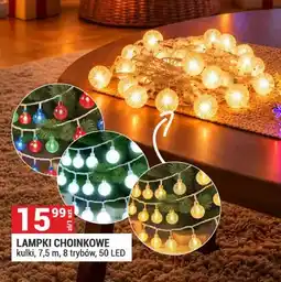 Merkury Market Lampki choinkowe kulki 7,5 m 8 trybów 50 LED oferta