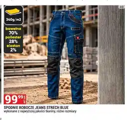 Merkury Market Spodnie robocze jeans Strech Blue oferta