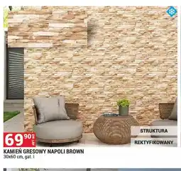 Merkury Market Kamień gresowy Napoli Brown 30x60 cm gat. I oferta