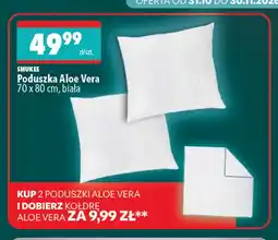Biedronka Poduszka Aloe Vera 70x80 cm biała Smukee oferta