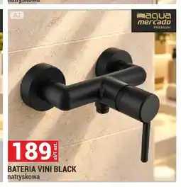 Merkury Market Bateria natryskowa Vini Black Aqua Mercado oferta