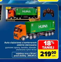 Carrefour Auto ciężarowe z kontenerem zdalnie sterowane Huina oferta