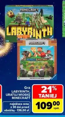 Carrefour Gra Labyrinth Minecraft Ravensburger oferta