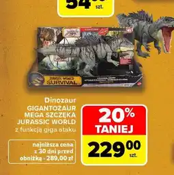 Carrefour Dinozaur Gigantozaur Mega Szczęka Jurassic World z funkcją giga ataku oferta