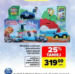 Carrefour Mobilne centrum dowodzenia Dino Movie Psi Patrol oferta