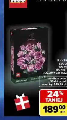 Carrefour Klocki LEGO 10374 Bukiet różowych róż oferta