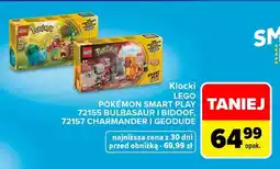 Carrefour Klocki LEGO Pokémon Smart Play 72155 Bulbasaur i Bidoof oferta