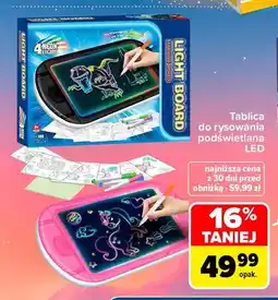 Carrefour Tablica do rysowania podświetlana LED oferta