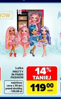 Carrefour Lalka Pretty in Paris Fashion Rainbow High oferta