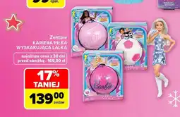 Carrefour Zestaw Kariera piłka wyskakująca lalka Barbie oferta