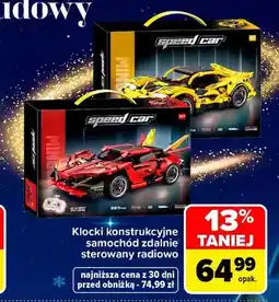 Carrefour Klocki konstrukcyjne samochód zdalnie sterowany radiowo Speed Car oferta