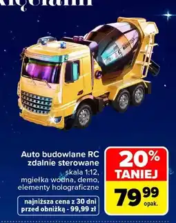 Carrefour Auto budowlane RC zdalnie sterowane oferta
