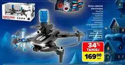 Carrefour Dron zdalnie sterowany z działkiem strzelającym kulkami wodnymi Fast Egg oferta