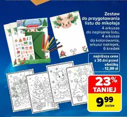 Carrefour Zestaw do przygotowania listu do mikołaja oferta