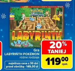 Carrefour Gra Labyrinth Pokémon Ravensburger oferta