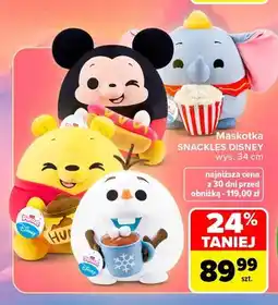 Carrefour Maskotka Snackles Disney wys. 34 cm oferta