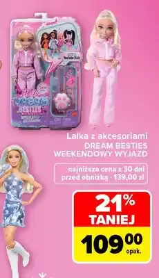 Carrefour Lalka z akcesoriami Dream Besties weekendowy wyjazd Barbie oferta