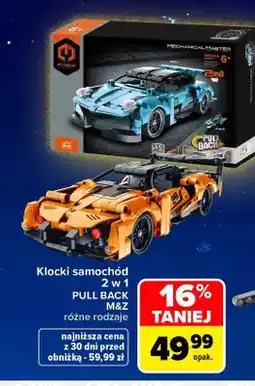 Carrefour Klocki samochód 2 w 1 pull back M & Z oferta