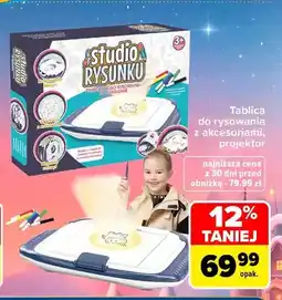 Carrefour Tablica do rysowania z akcesoriami, projektor oferta