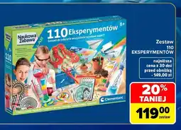 Carrefour Zestaw 110 eksperymentów Clementoni oferta