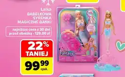 Carrefour Lalka bąbelkowa syrenka magiczne bańki Barbie oferta