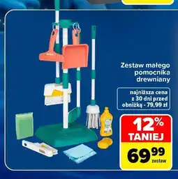 Carrefour Zestaw małego pomocnika drewniany oferta