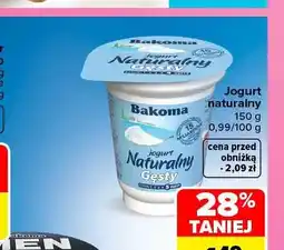 Carrefour Jogurt naturalny gęsty Bakoma oferta