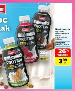 Carrefour Napój mleczny Protein Müllermilch o smaku malinowym Müller oferta