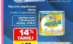 Carrefour Ręcznik papierowy Mega 2-warstwowy 2-pak Foxy oferta