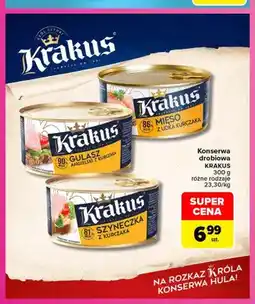 Carrefour Konserwa drobiowa Krakus gulasz angielski z kurczaka oferta