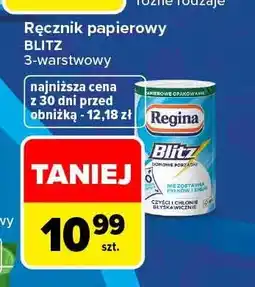 Carrefour Ręcznik papierowy Blitz 3-warstwowy Regina oferta