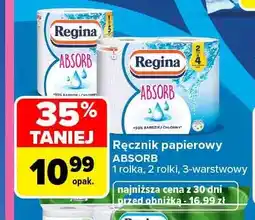 Carrefour Ręcznik papierowy Absorb 3-warstwowy Regina oferta