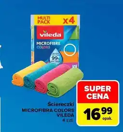 Carrefour Ściereczki Microfibra Colors Vileda oferta