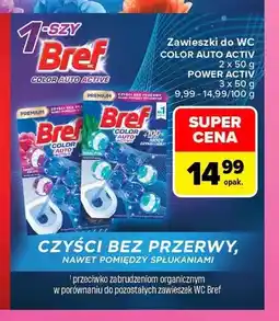 Carrefour Zawieszki do WC Color Auto Activ 2-pak Bref oferta